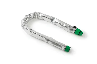 Aluminized breathing tube cover for PAPR
